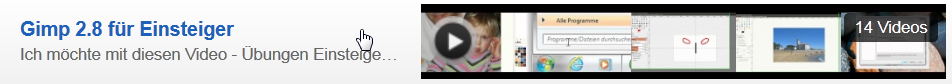 Youtube Videos zu Gimp Youtube Videos zu gimp